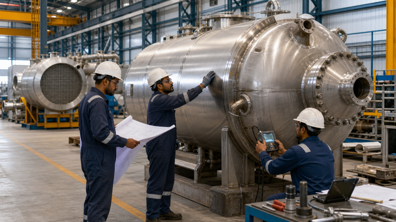 Pressure vessel manufacturer selection checklist