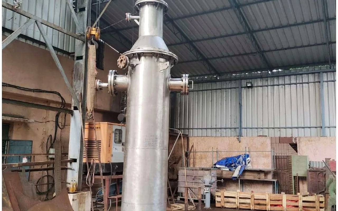 Stainless steel process column