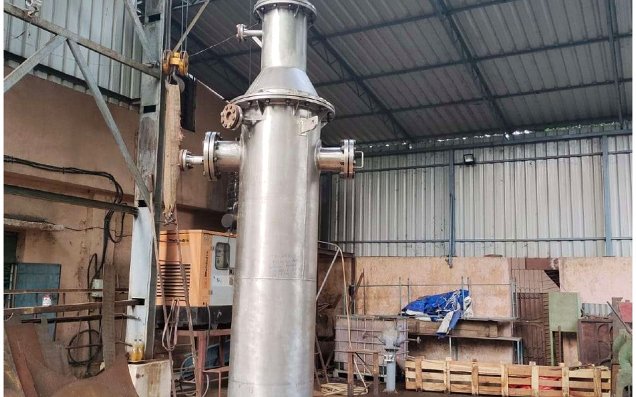Stainless steel process column