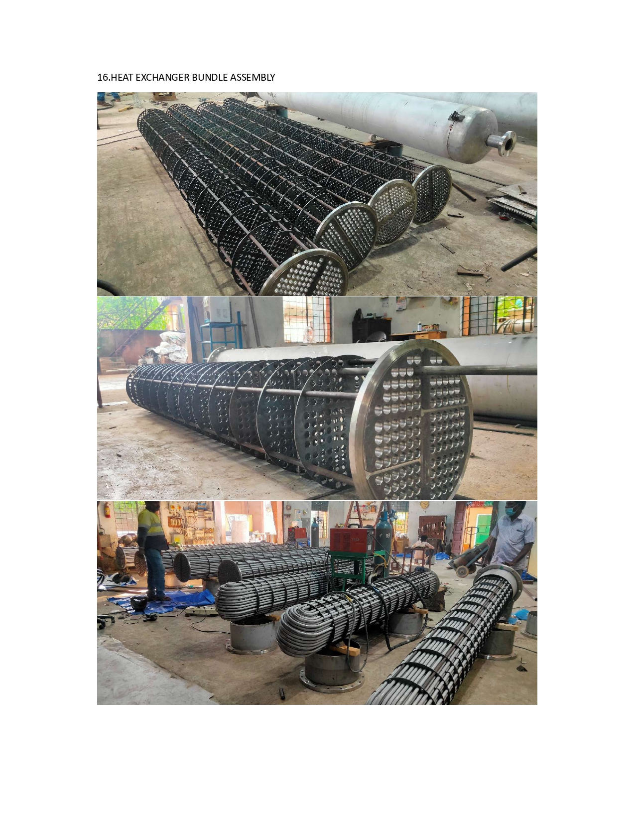 Heat exchanger bundle assembly