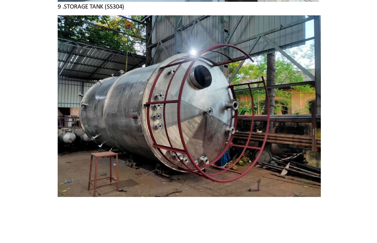 GI Equipments SS304 storage tank